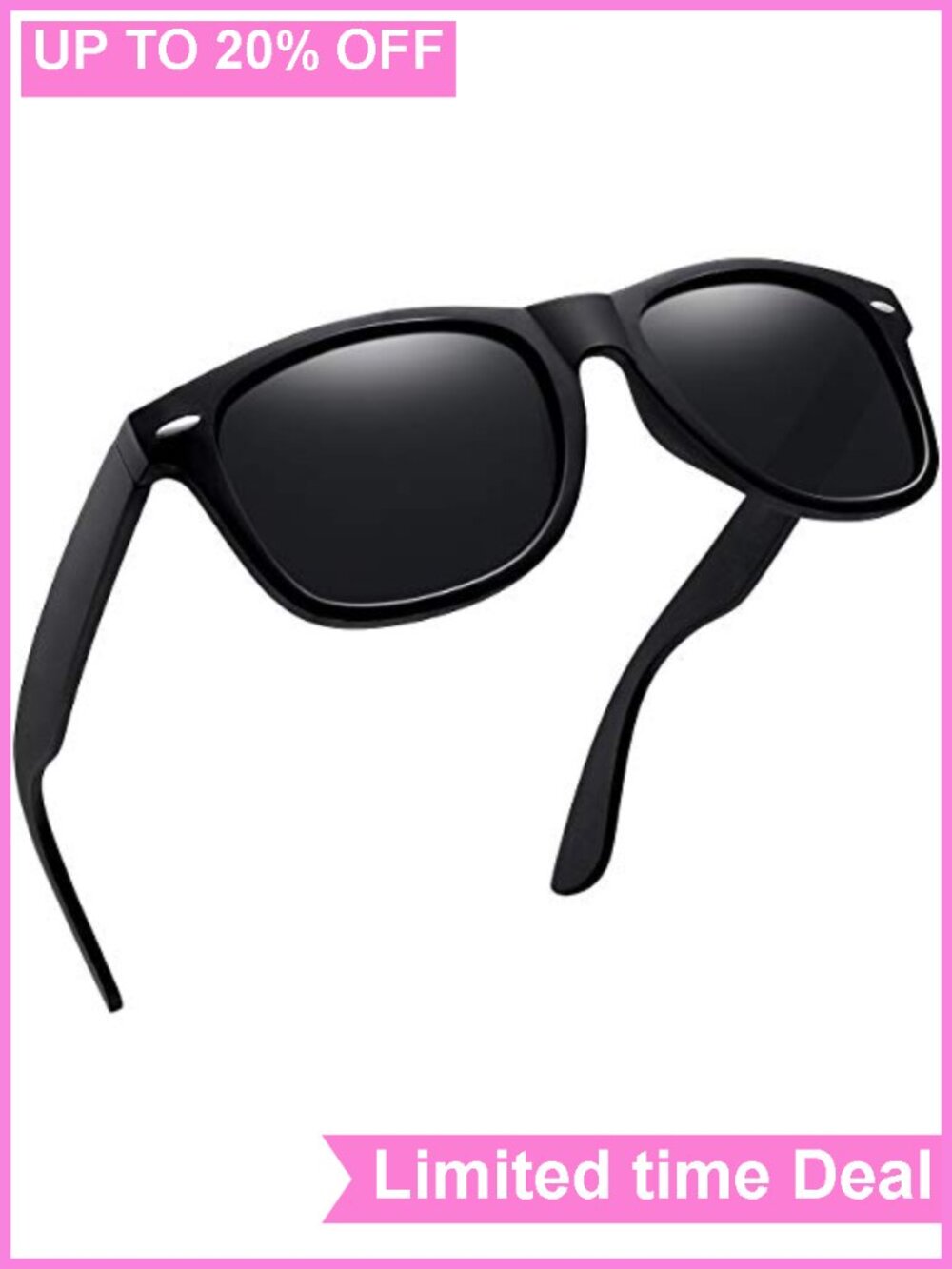 Polarized UV400 Oversized Square Sunglasses Unisex Anti-Glare Lightweight